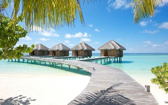 Maldives maisons sur pilotis